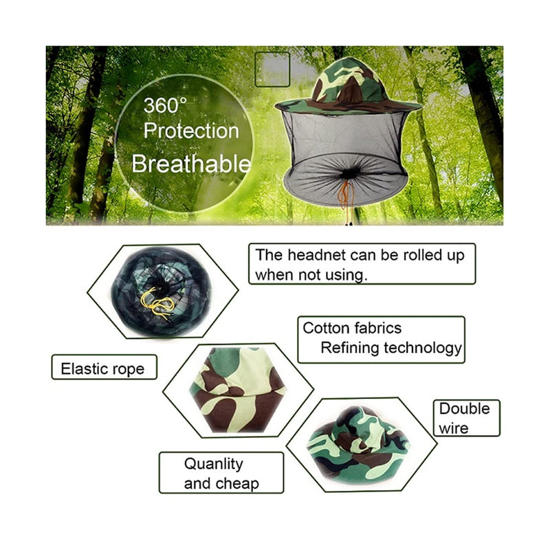 [Australia] - 2 pcs bee Keeping Veil hat Beekeeper bee Keepers Hats gnats Insect Bug Mosquito Cap with net Netting for Men Kid One Size 2pcs White 