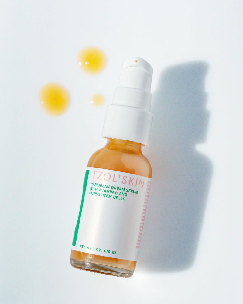 TZOL’SKIN - Caribbean Dream Serum - CC Serum - Vitamin C & Hyaluronic Acid - Citrus Stem Cells - Hydrating - For Dark Spots - Evens Skin Tone - No Paraben, Silicones & Sulfates - Vegan - Cruelty Free
