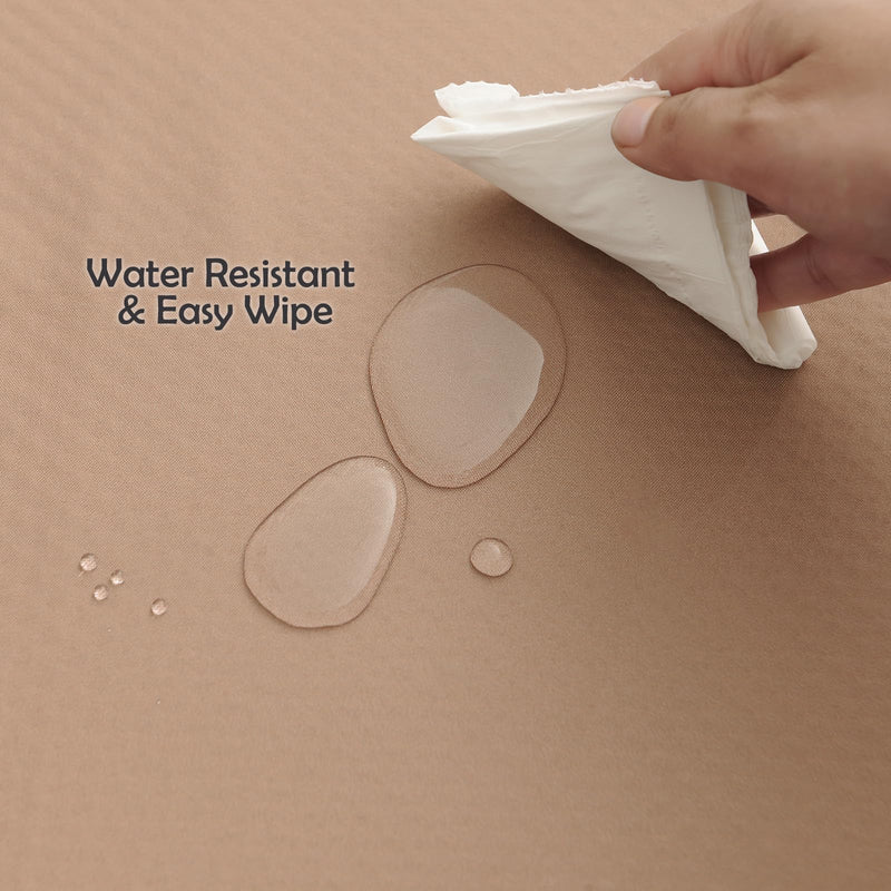 [Australia] - Baby Splat Mat for Under High Chair/Arts/Crafts, Triluby 51" Waterproof Non Slip Food Splash Mat for Eating Mess, Washable Weaning Mat Reusable Spill Floor Protector (Brown) Brown 