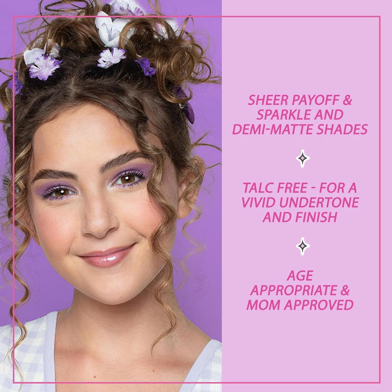 [Australia] - Petite 'N Pretty - WhimsiCali Eyeshadow & Cheek Makeup Palette and 10K Shine Lip Gloss Duo – Natural & Non-Toxic Face Makeup for Kids, Children, Tweens and Teens 