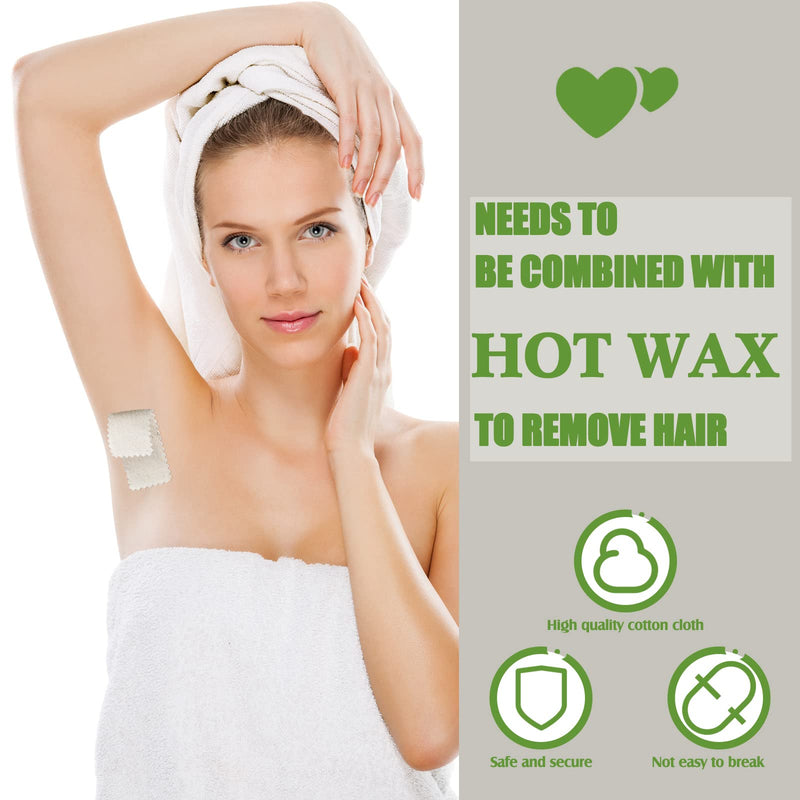 [Australia] - Teling 1000 Pcs Muslin Cloth Wax Strips for Waxing Tear Resistant Epilating Soft Muslin Strips for Women Men Face Eyebrow Lip Body Sugaring Hair Removal, 4 x 1.5 Inches 