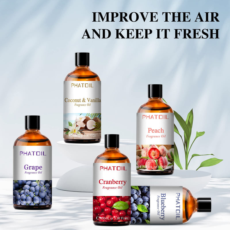 [Australia] - 3.38FL.OZ Coconut & Vanilla Fragrance Oils for Aromatherapy, Essential Oils for Diffusers for Home, Perfect for Diffuser, Yoga, DIY Candle and Soap Making - 100ml 