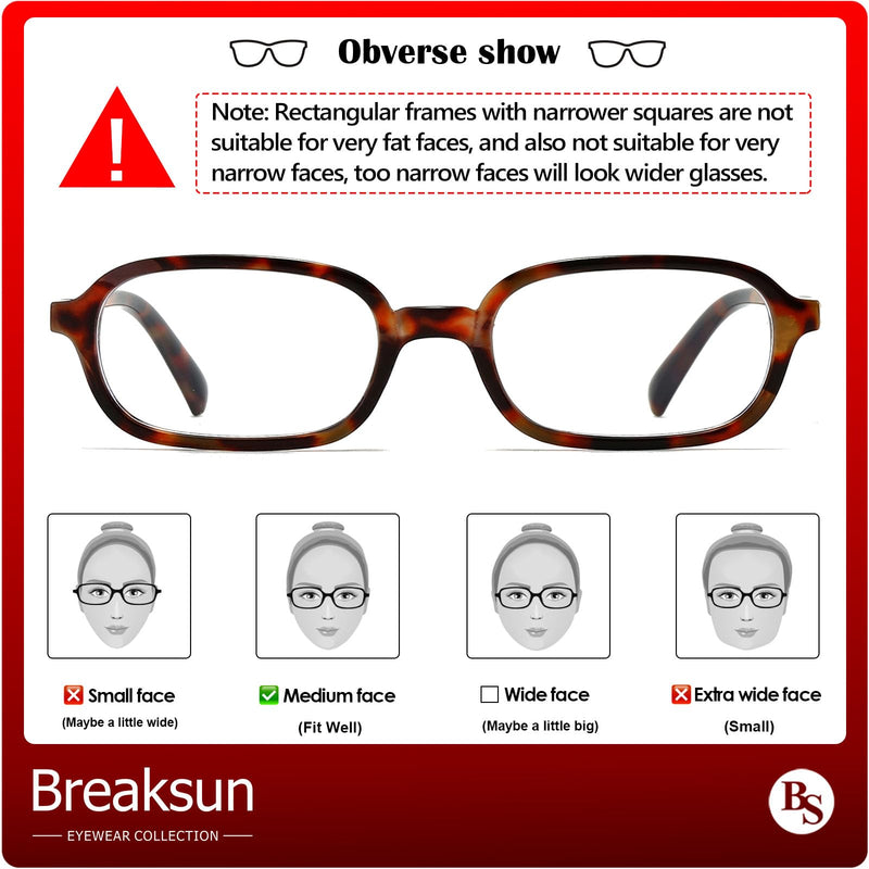 [Australia] - Retro Rectangle Glasses for Women Men Small Square Blue Light Blocking Glasses Vintage Eyeglasses A1 Tortoise 50 Millimeters 
