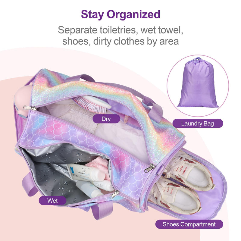 Bagseri Dance Bag for Girls - Ballet Bag for Girls Large Capacity Pencil Pen Case-Cute Pencil Case for Girls Kids Bundle