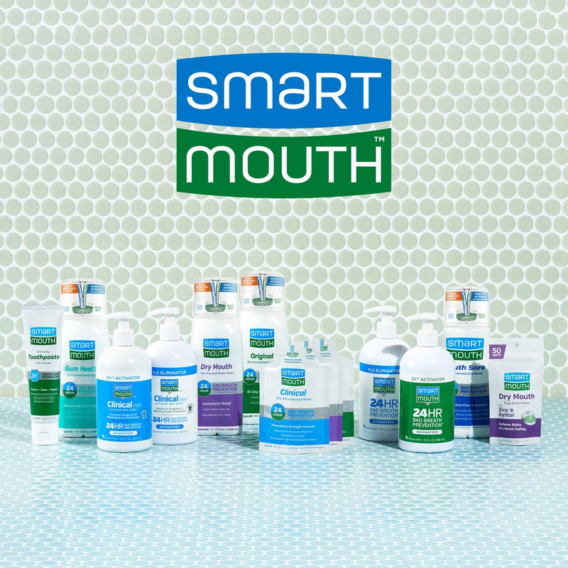 SmartMouth Anti-Cavity + Zinc Toothpaste - Fluoride Toothpaste for Cavity Prevention - Remineralizes Enamel - Sensitive Whitening - Alcohol-Free, Sugar-Free & Gluten-Free - 6 oz, 2-Pack 6 Ounce (Pack of 2)