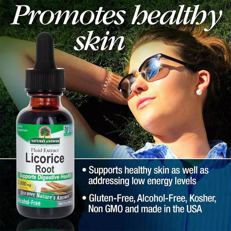 [Australia] - Nature's Answer Licorice Root | Herbal Supplement | Supports Digestive Health | Non-GMO & Kosher | Alcohol-Free, Gluten-Free & Vegan 1oz 1 Fl Oz (Pack of 1) 
