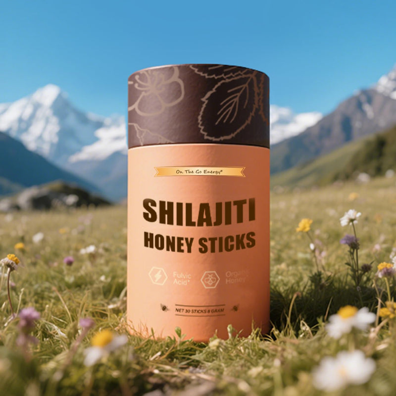 Shilajit Honey Sticks for Men | 100% Pure Himalayan Shilajit Resin with Fulvic Acid | 85+ Trace Minerals for Energy and Immunity Boosting | 30 Sticks (Honey Sticks)