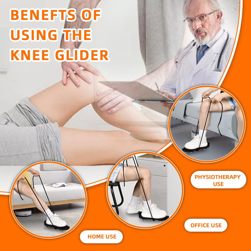 [Australia] - Knee Glider for Knee Replacement Recovery ÔºåRecovery Aids for Knee ExercisesÔºå Portable Knee Strengthening and Rehabilitation Tool Black 