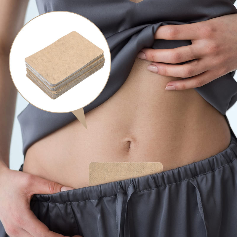 [Australia] - EXCEART Pack of 50 Herbal Ginger Plasters Heat Plasters Pain Plasters Self-Heating Foot Pads Heat Pads Neck Shoulder Body Cervical Vertebra Knee Foot Pain Relief Patch (Light Brown) 