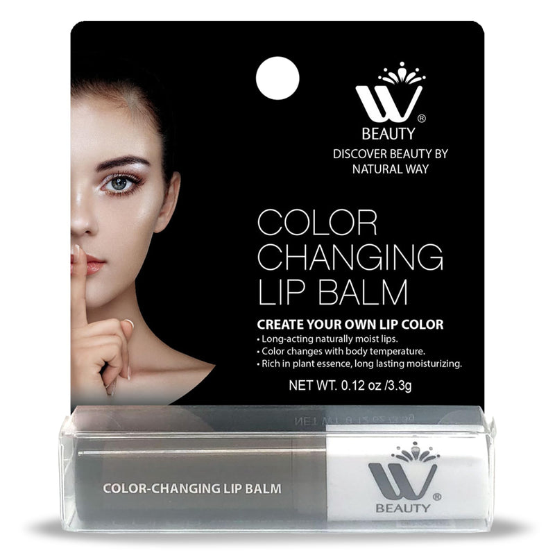 WBM Care Lip Balm 4-Pack, 3.3g Each – Enriched with Vitamin E, Color-Changing Tinted Moisturizer, Provides Long-Lasting Repair, Hydration, and Soft, Smooth Lips 4 Count (Pack of 1)