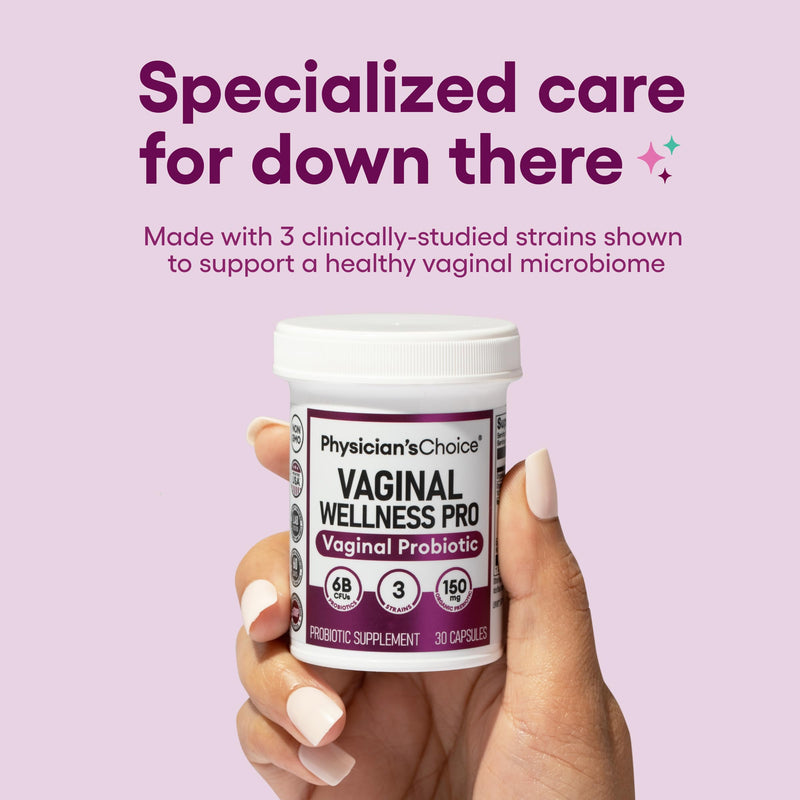 [Australia] - Physician's CHOICE Vaginal Probiotics for Women - Unique with Licorice Root - PH Balance, Odor Control, Yeast, Vaginal Microbiome & Feminine Health - 6B CFU - Organic Prebiotic, Cranberry - 30 CT 30 Count (Pack of 1) 