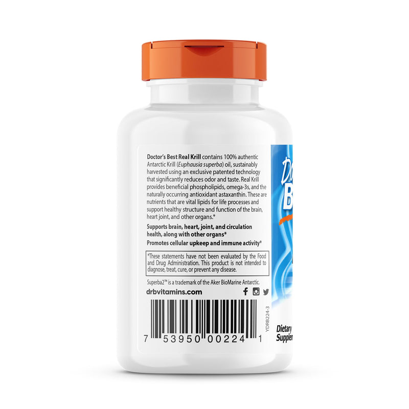 [Australia] - Doctor's Best Real Krill, 350mg 60-Count 