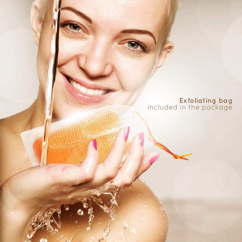 ASANTEE PAPAYA & HONEY Soap Bars with Vitamin C,E and Q10 Skin Cleansing 4.40 Oz (Pack of 2) 4.40 Ounce (Pack of 2)