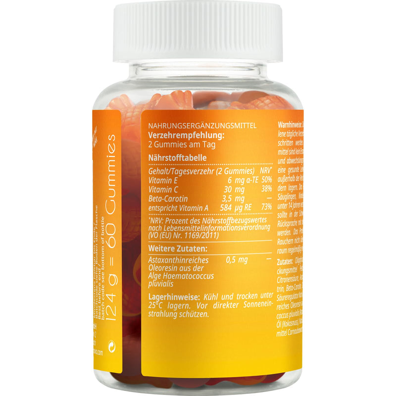 [Australia] - essence INAO Inner and Outer beauty Tan Please! | Dietary supplements | Vegan gummy bears | Vitamin A, E & C | Beta-carotene | 60 pieces 