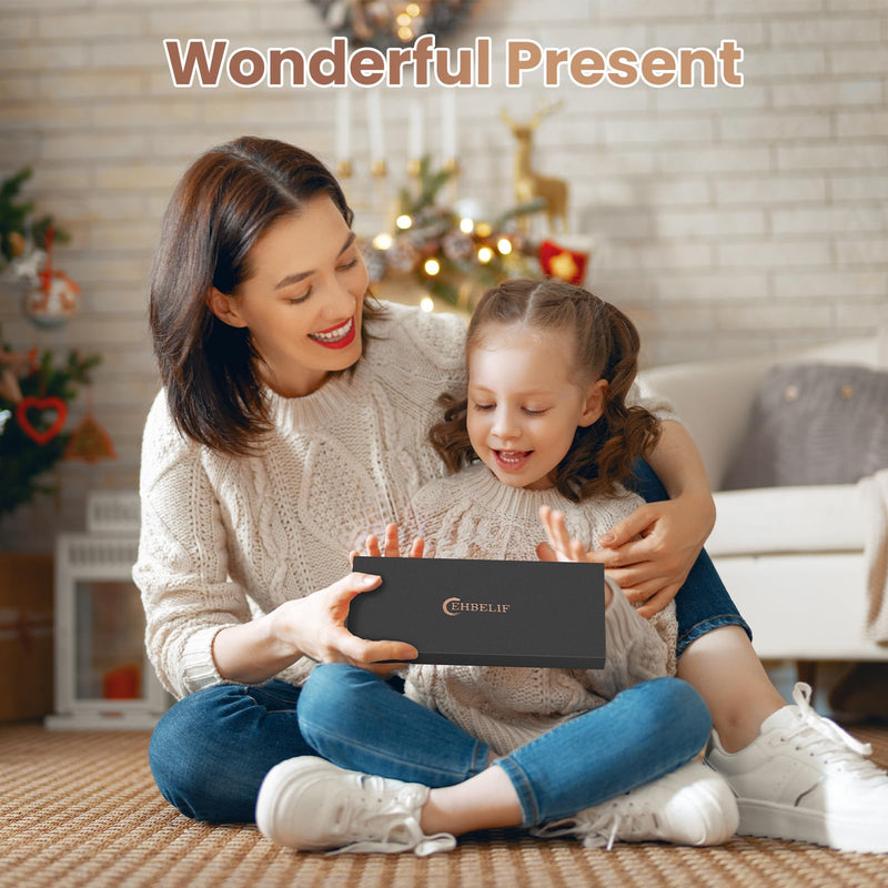 Dandruff Comb 2PC Upgraded Fine Tooth Scalp Detox Comb Lice for Women, Men & Kids Scalp Detoxing, Sweep & Massage Hair Brush Tool with Elegant Box for Hair Care (Brown) Brown