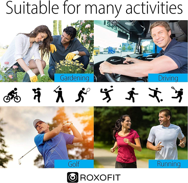 ROXOFIT Calf Brace for Torn Calf Muscle and Shin Splint Pain Relief - Adjustable Neoprene Compression Support Wrap for Lower Leg Tibia Injury, Strain, Tear - Runners Sleeve for Men and Women