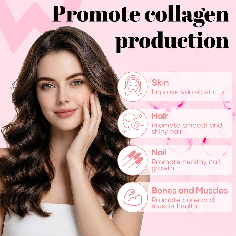 Wondermoon Collagen Peptides Gummies for Women, Peach Flavor, 60 Gummies | Collagen Gummies with Hydrolyzed Collagen Peptides, Vitamin C, Biotin, Zinc- Supports Hair, Skin, Nails & Immune Health