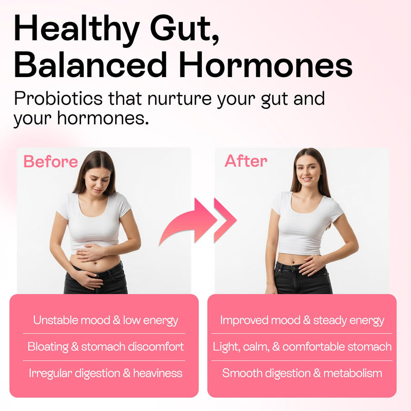 Myo-Inositol & D-Chiro Inositol Supplement for Women | Hormone Balance & Healthy Ovarian Support | 40:1 Myo Inositol Blend with Folate, Vitamin D3, B12 & 20 Billion CFU Probiotics | 60 Capsules