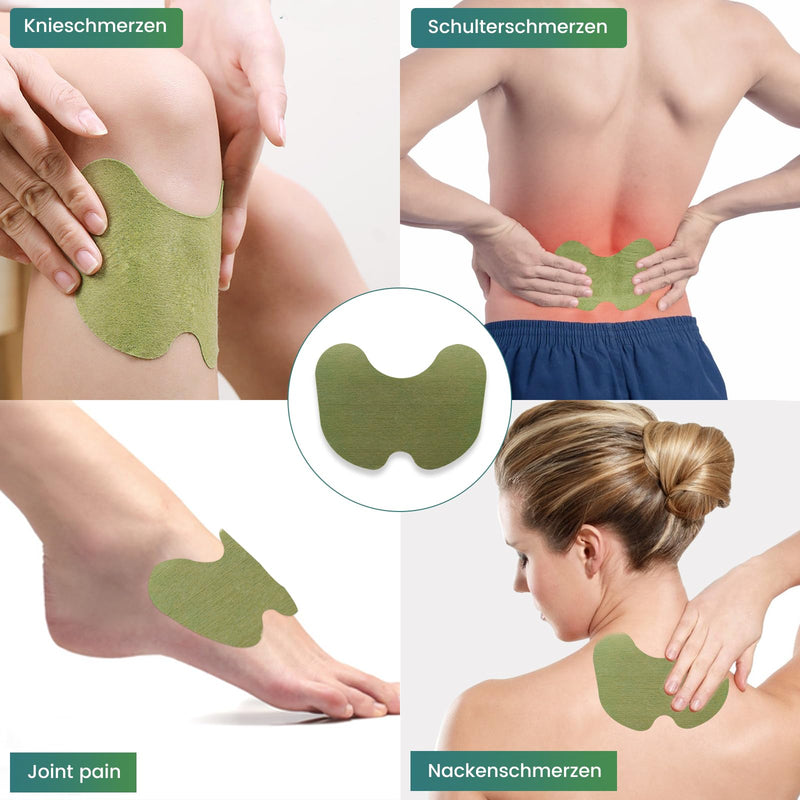 [Australia] - MYMULIKE Knee Pain Relief Plasters, Pack of 60 Pain Relief Patches Knee, Heat Plaster, Wormwood Pain Relief Plaster for Knee, Effective for Knee (60 Pieces) 