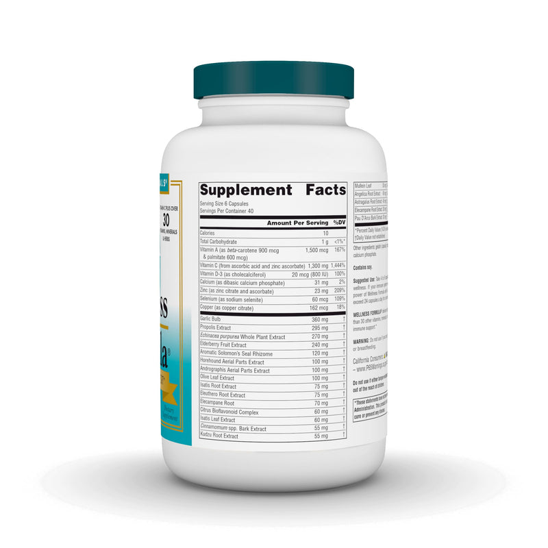Source Naturals Wellness Formula, Advanced Immune Support - 240 Capsules | Bio-Aligned Vitamins & Herbal Defense with Vitamin C Plus 30 other Vitamins, Minerals & Herbs for Immune System Support Unflavored 240 Count (Pack of 1)