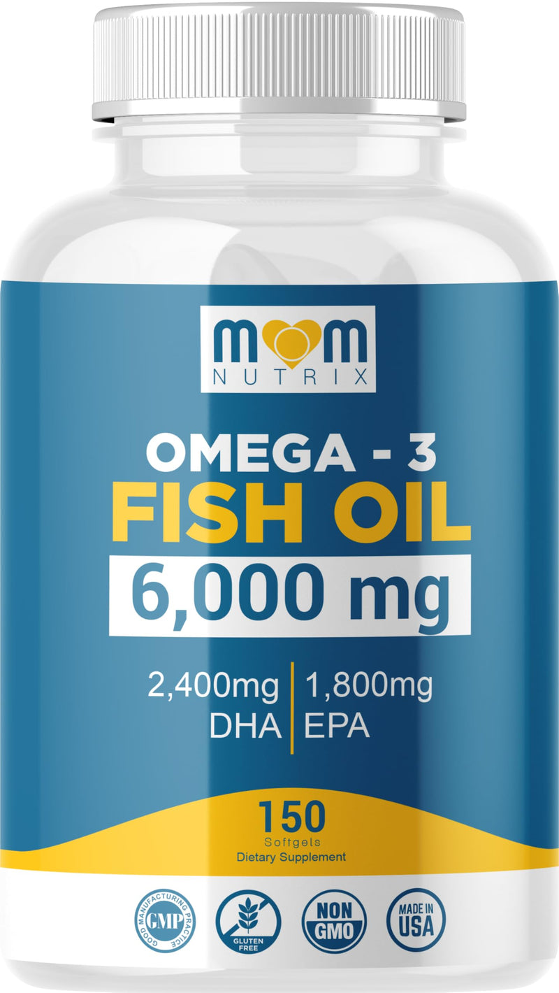 [Australia] - Omega 3 Fish Oil with Maximum EPA DHA - Supports Brain, Liver, Heart & Immunity - Made in The USA - 150 Softgels 