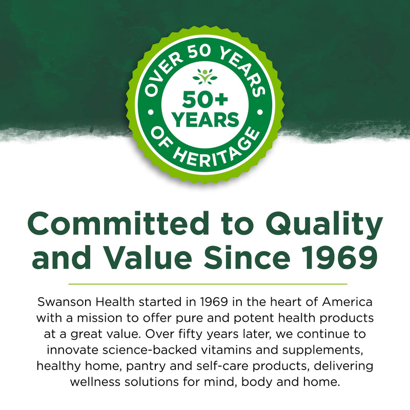 [Australia] - Swanson Full-Spectrum Passion Flower Stress Support 500 Milligrams 60 Capsules 