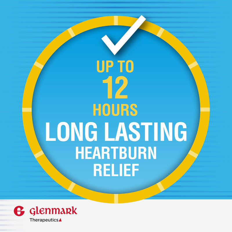 [Australia] - Glenmark Maximum Strength Famotidine Tablets, 20 mg, Acid Reducer for Heartburn Relief, 200 Count 