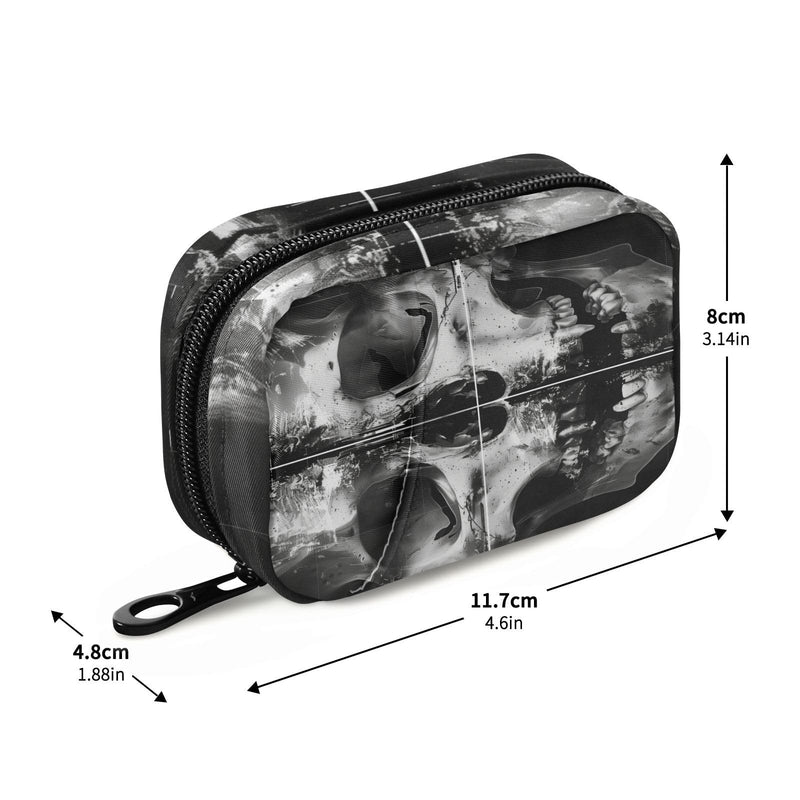 Weekly Pill Organizer Case Cool Skeleton Travel Portable Pill Bag for Medicine Vitamin Large Capacity Zipper Medicine Organizer