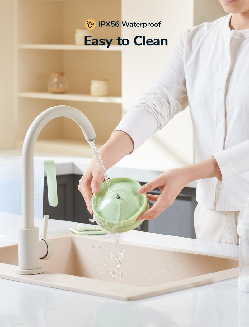[Australia] - Electric Baby Formula Mixing Pitcher, Bi-directional Alternating Stirring | No Air Bubble | No Clumps | No Drip Spout | Spill-free Lid | Infant Formula Pitcher Mixer 36Oz, BPA Free -Green Green 