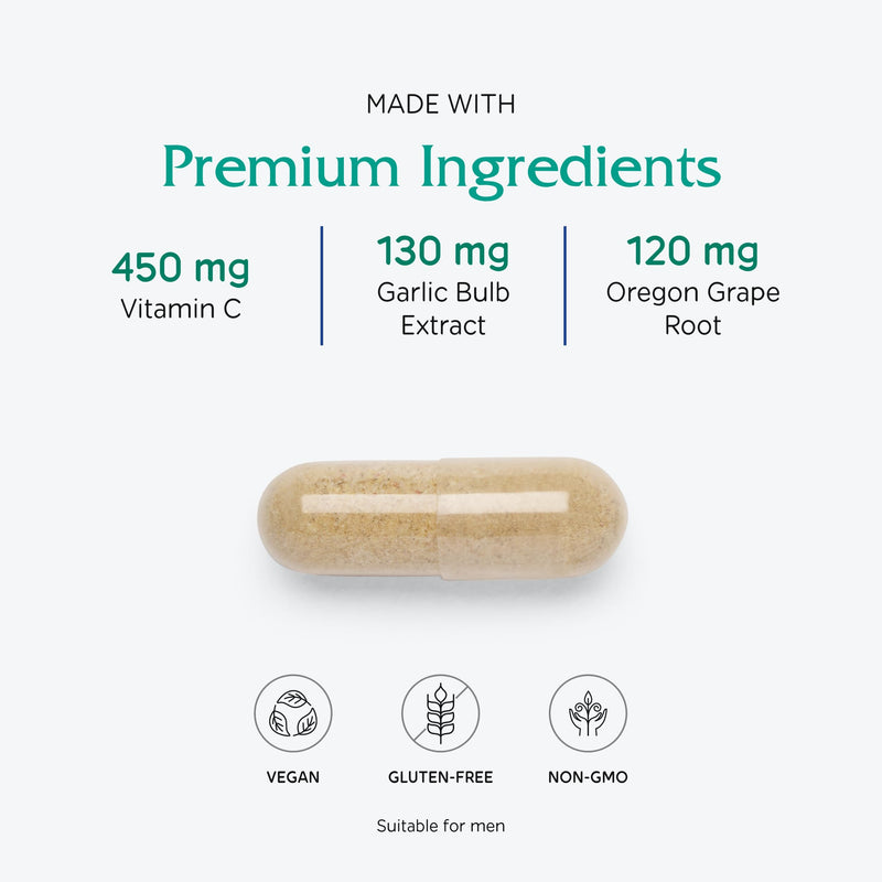 Vitanica Immune Symmetry - Immune System Support Supplement with Vitamins A, C & B6 - Antioxidant Supplement to Support Immune Health - Vegan Supplement - Professional Line - 60 Vegan Caps Pro Logo - 60 Vegan Caps