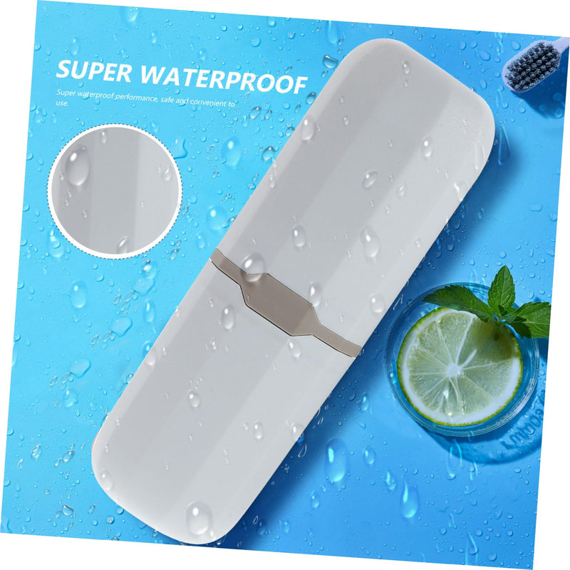 Healifty 2pcs Toothbrush Covers Toothbrush Container Brush for Dentures Brush Cover Toothbrush Holders with Cover Toothbrush Holder Oral Brush Case at Home Bracket Travel