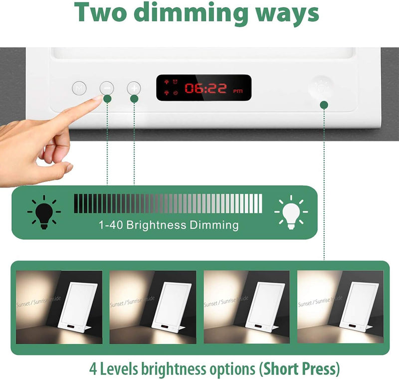 [Australia] - Sad Lamp,10,000 Lux Sad Light Therapy Lamp with UV-Free Adjustable Brightness & Color, Happy Light with 4 Timer Settings Function, Full Spectrum Sad Lamps for Depression 