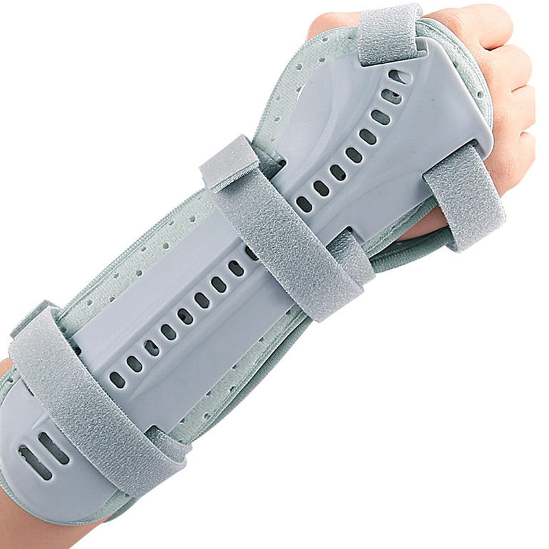 Forearm & Wrist Support Brace Splint, Forearm Immobilizer Brace Splints Breathable Wrist Splint for Carpal Tunnel, Upgraded with Double Splint, Great for Wrist Pain, Sprain, Sports Injuries (Left) Left