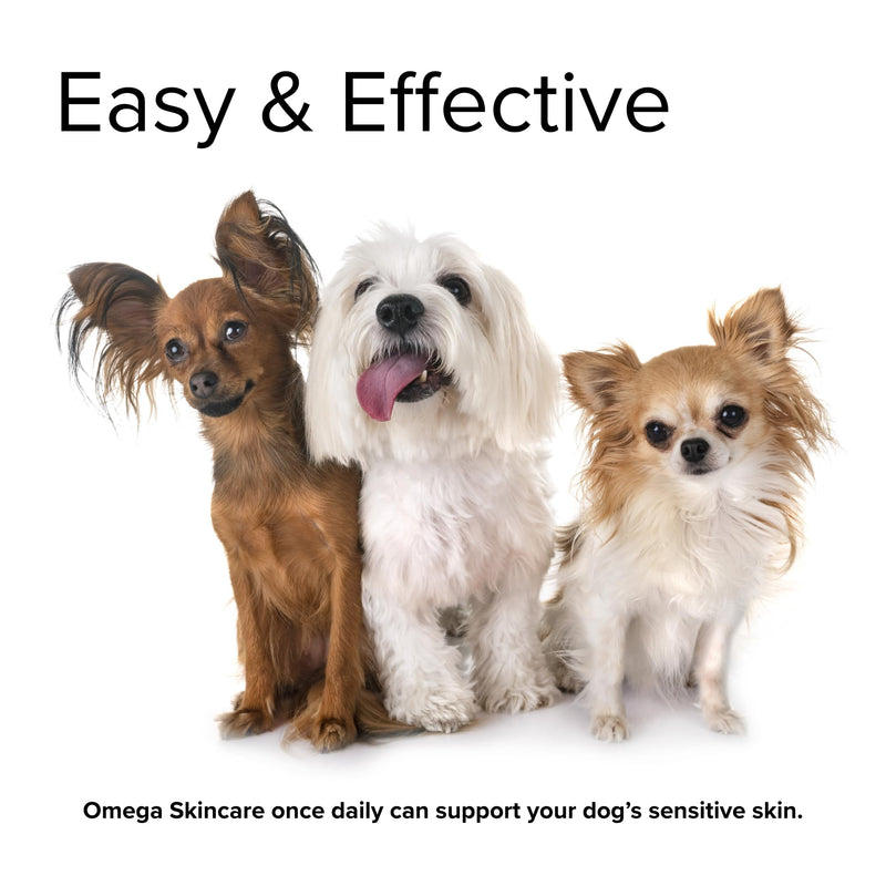 Terry Naturally Animal Health Omega Skincare - 8 fl oz - with Omega-3, -6, -9, Flax, Pumpkin, Sunflower & Sesame Seed Oil - Canine Only - 47 Servings - PawsPlanet Australia