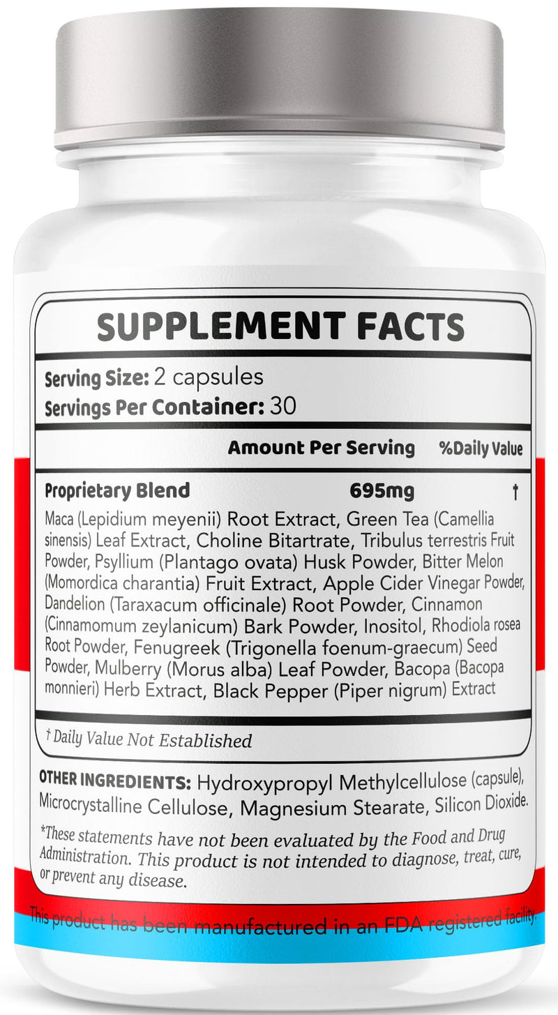 (2 Pack) Trusted Relief Blood Support Capsules - Official TrustedRelief Blood Support Vitamin Pills, Natural Trusted Relief Advanced Premium Formula Wellness & Overal Health, 120 Capsules For 2 Months