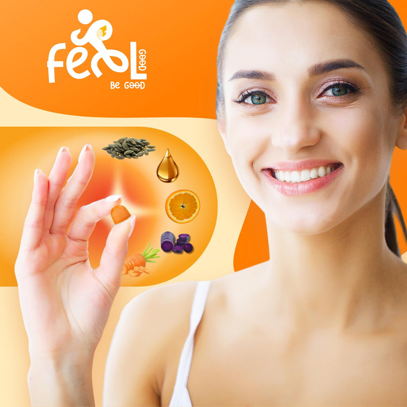 [Australia] - Pumpkin Seed Oil Gummies 4,000 mg for Hair Growth, Urinary Tract Support, Bladder Control Supplement, Younger Looking Skin & Face, Rich in Omega 3, Omega 6 & Essential Fatty Acids‚Äì Sugar-Free! 1 