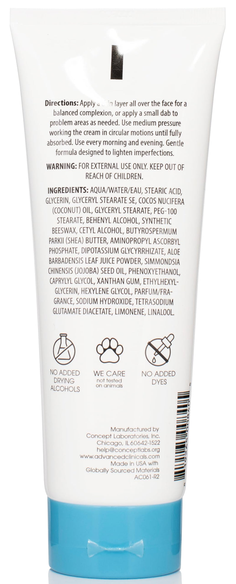 Advanced Clinicals Dark Spot Vitamin C Cream For Face, Hand & Body Lotion, Anti Aging Therapeutic Skin Care Moisturizer Lotion Reduces Appearance Of Age Spots, Blotchy Skin, & Wrinkles, Large 8 Fl Oz 8 Ounce (Pack of 1) Dark Spot Reducer Cream