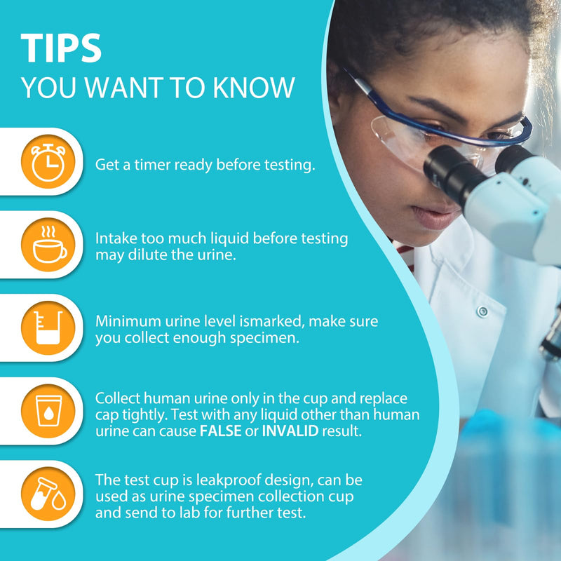 Areta Multi-Drug Test Cup: Detect for Amphetamine,Oxazepam,Cocaine,Marijuna,Methamphetamine,Morphine,Oxycodone, Secobarbital,Buprenorphine,MET,Phencyclidine,Methadone ACDOA2-2124 (4 Pack)