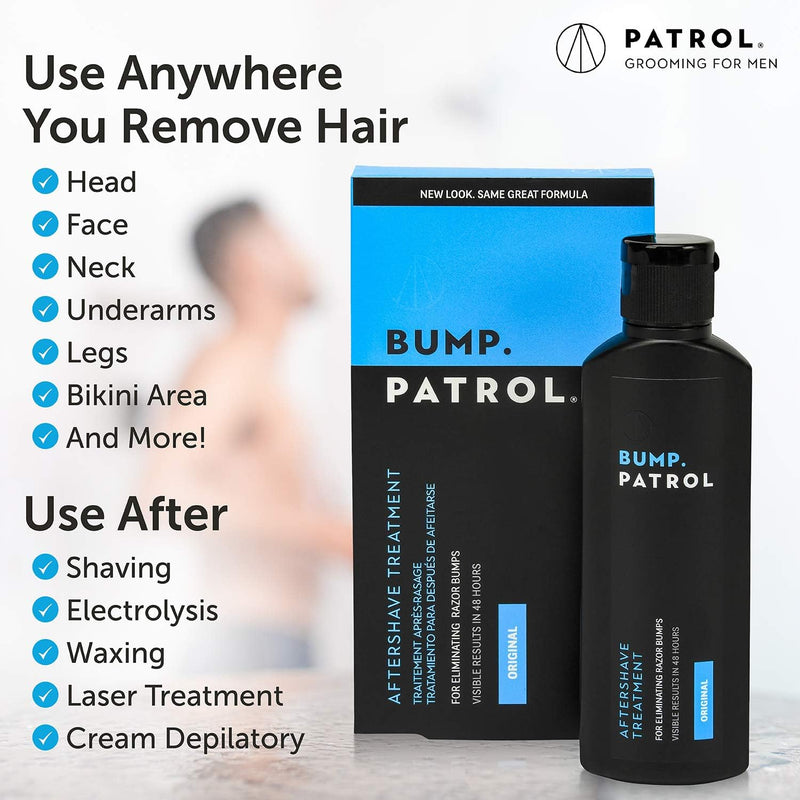 [Australia] - Bump Patrol Original Formula After Shave Bump Treatment Serum - Razor Bumps, Ingrown Hair Solution for Men and Women - 2 Ounces 4 Pack Pack of 4 4 Fl Oz 