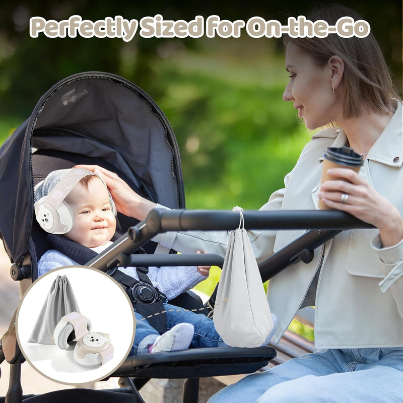 [Australia] - Baby Earmuffs-25dB NRR Baby Noise Cancelling Headphones with Adjustable Headband, Infant Ear Protection for Babies 0-36 Months,Travel Essentials for Airplane/Improves Sleep/Outdoor Starlight 
