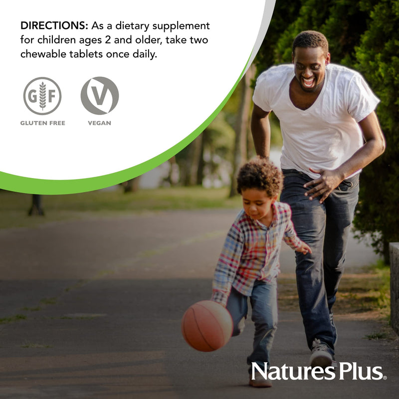 [Australia] - Natures Plus Animal Parade Vitamin C Children's Chewable - Natural Orange Juice Flavor - 90 Animal-Shaped Tablets - Vegan, Vegetarian, Gluten Free - 45 Servings 1 