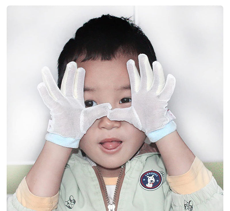 [Australia] - Thumb Sucking Guard Gloves Thumb Guard to Thumb Sucking Stop for Kids Nail Biting Stop and Five Fingers Sucking Stop for Baby (M) M 