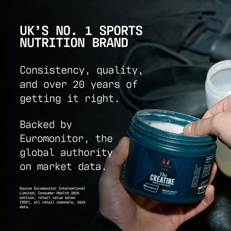 Myprotein The Creatine (Creapure®) | Micronised Creatine Monohydrate Powder | High Purity - 3g Per Serving | 500 g Unflavoured - Premium Nutritional Supplement 500 g (Pack of 1)