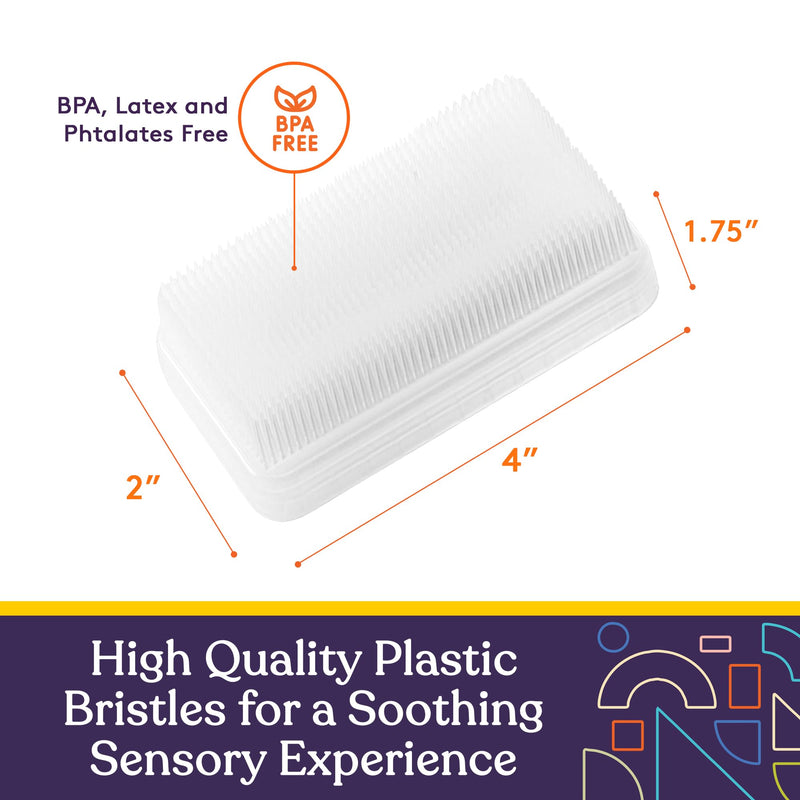 [Australia] - Special Supplies Sensory Brush Therapressure Therapy Brush for Occupational and Sensory Brushing, Stimulating and Calming Tools for Kids and Adults, Soft Flexible Bristles, Latex Free (3 pack) 3 pack 