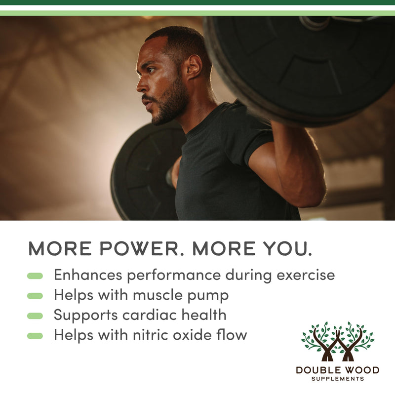 [Australia] - Nitric Oxide Supplement (Stim Free Pre Workout) - Nitric Oxide Booster with Nitrosigine, L Arginine, and L Citrulline (Clinically Studied to Boost No2 Nitric Oxide Flow) 180 Capsules by Double Wood 
