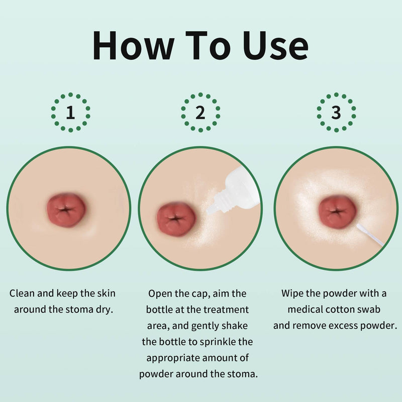 [Australia] - Stoma Powder, 2 Pack Ostomy Skin Care Powder, Protects Skin Keep Dry Ostomy Powder Stoma Powder, Ostomy Supplies 