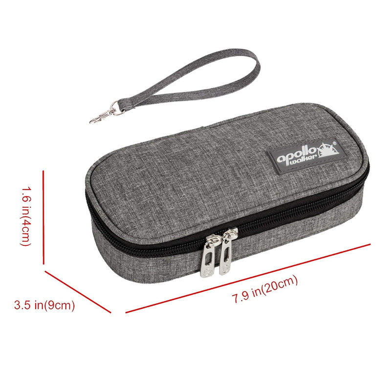 [Australia] - Apollowalker Cooler Bag Insulin Bag for Diabetes Syringes, Insulin Injections and Medications Gray 