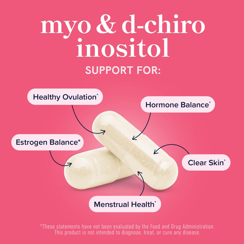 SMNutrition Women's DIM Supplement & Myo-Inositol & D-Chiro Inositol | Hormone Balance Bundle with 40:1 Ratio (30 Servings) and 250mg DIM Supplement for Women Complex (60 Servings)