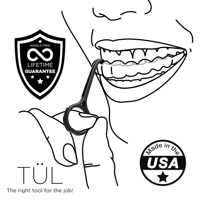 [Australia] - TÜL | Only Invisalign Remover Tool Made in the USA | Lifetime Replacements | Ortho Recommended Aligner Remover Tool & Retainer Remover Tool | Black 2 Pack | Top Invisalign Accessories 