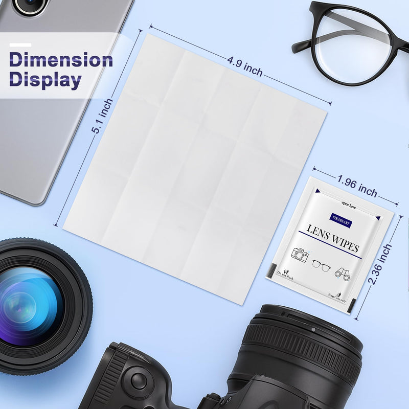 [Australia] - 200 Count Lens Wipes for Eyeglasses, Eyeglass Cleaner Wipes for Cameras, Sunglasses, Phone and Computer - Keep Your Lenses Spotless 